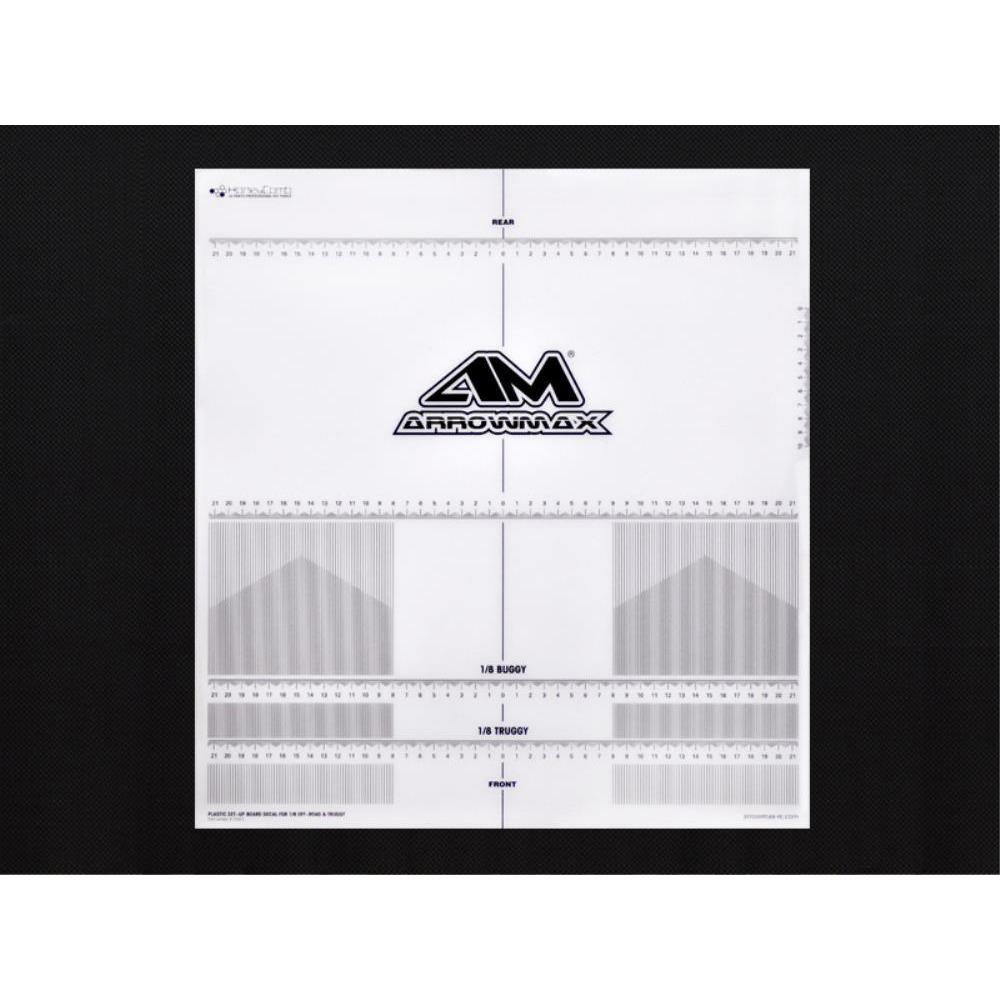 ARROWMAX Plastic Set-Up Board Decal For 1/8 Off-Road & Trug