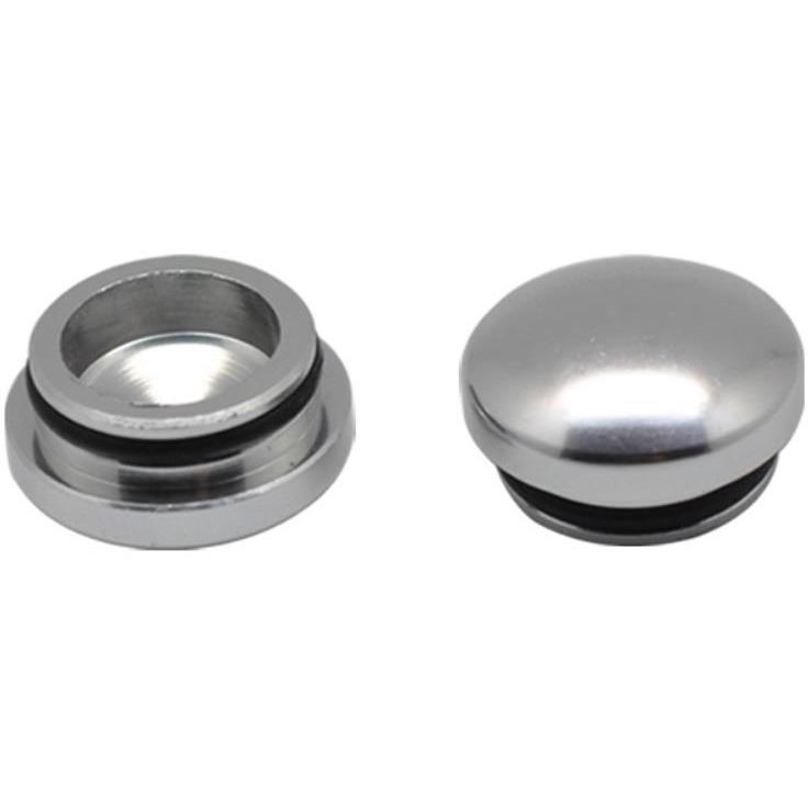 ARROWMAX 22MM Aluminum End Cap - Silver (2)