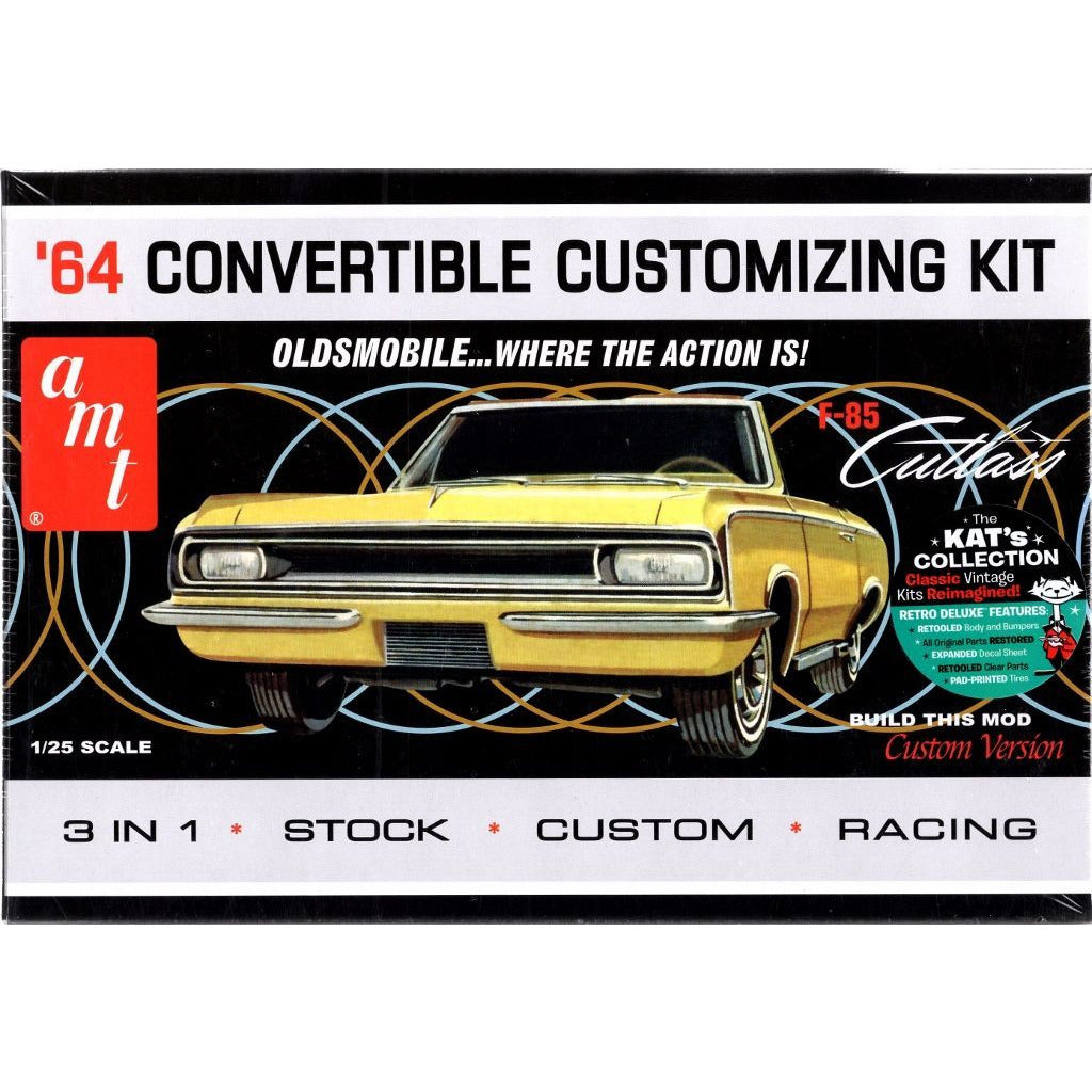 AMT 1/25 1964 Oldsmobile Cutlass F-85 Convertible 3in1 Model Kit