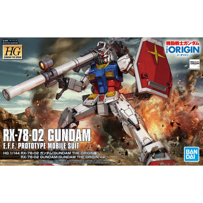 BANDAI 1/144 HG RX-78-02 Gundam (Gundam The Origin Ver.)