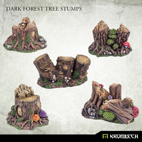 KROMLECH Dark Forest Tree Stumps (5)