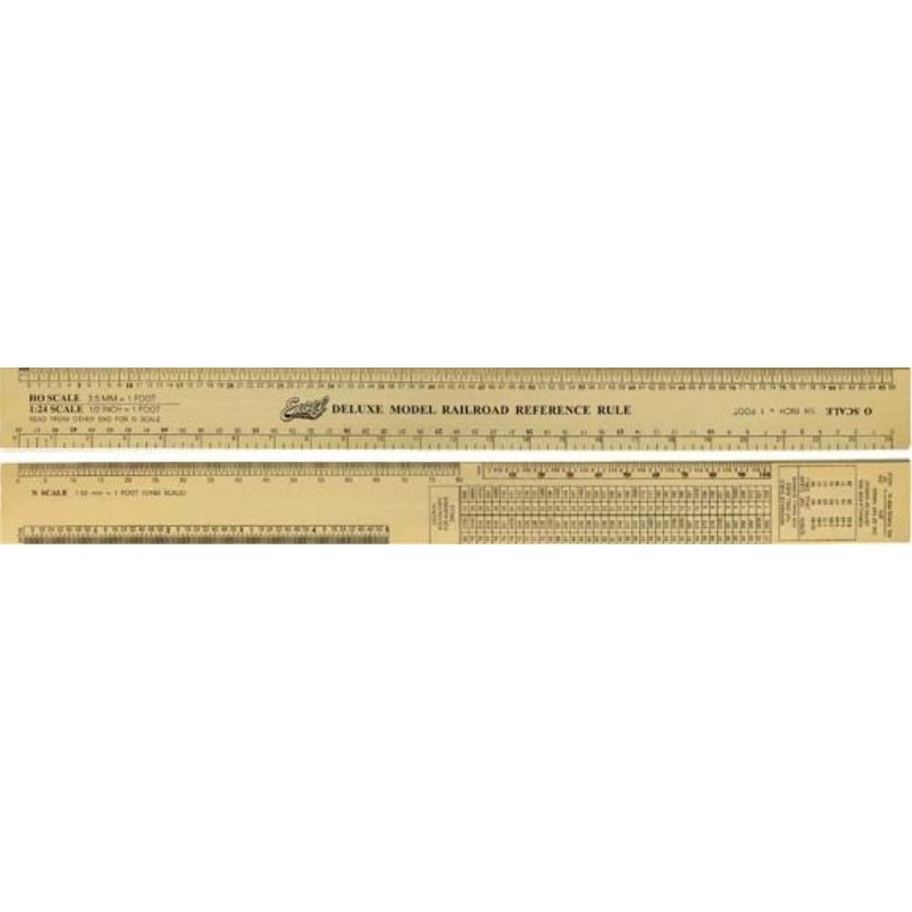 EXCEL 12" Deluxe Model Railroad Ruler