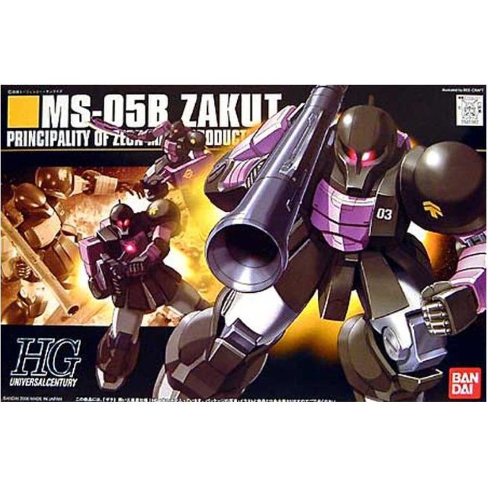 BANDAI 1/144 HGUC Zaku I Black Tri Stars