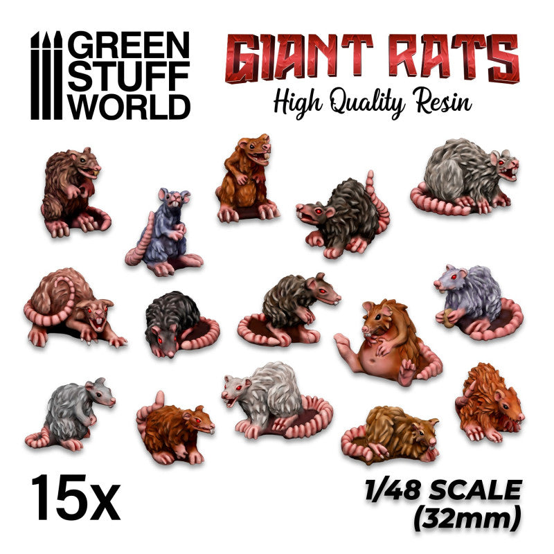 GREEN STUFF WORLD Giant Rats Resin Set