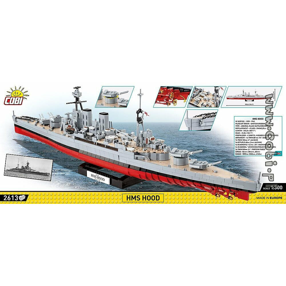 COBI World War II - HMS Hood (2620 Pieces)