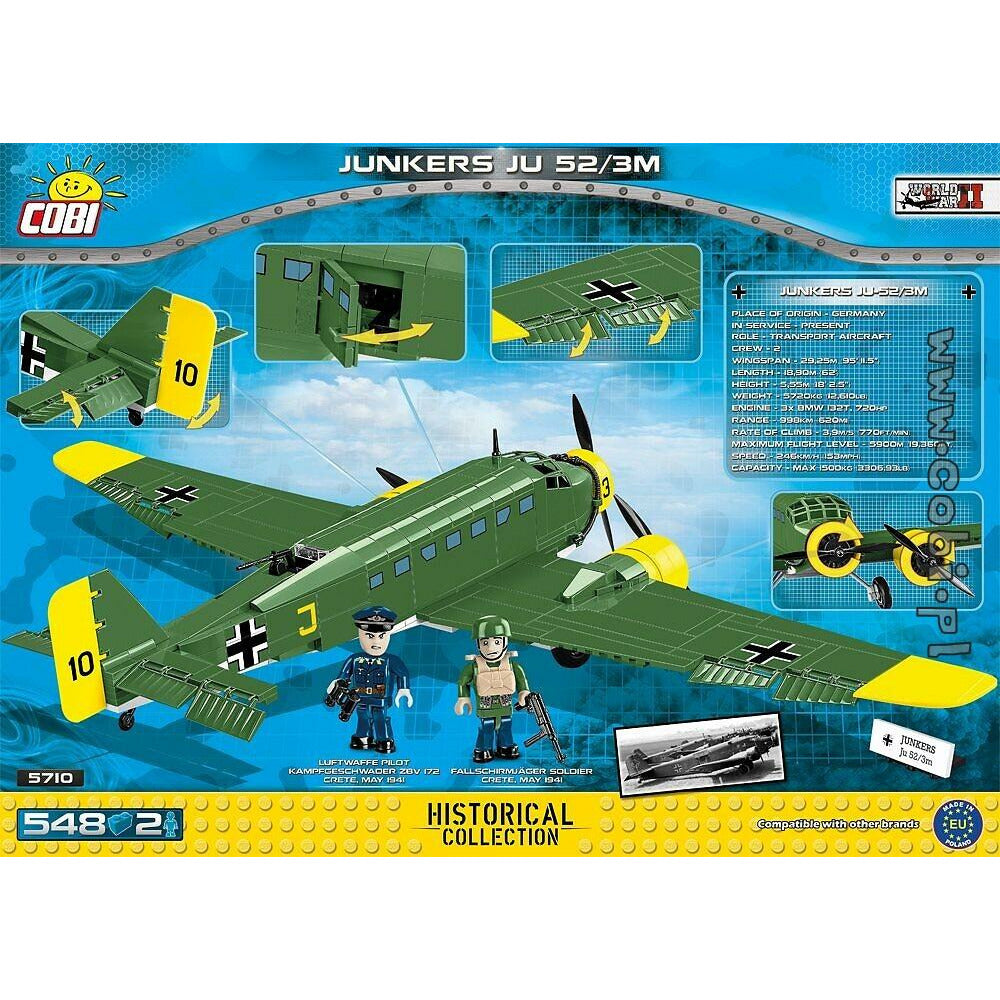 COBI World War II - Junkers JU 53/3M (548 Pieces)