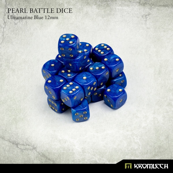 KROMLECH Pearl Battle Dice 25x Legion Ultramarine Blue 12mm