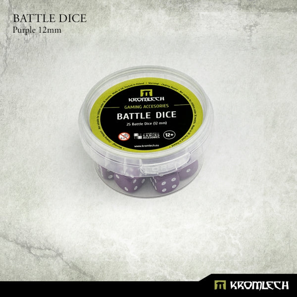 KROMLECH Battle Dice 25x Purple 12mm