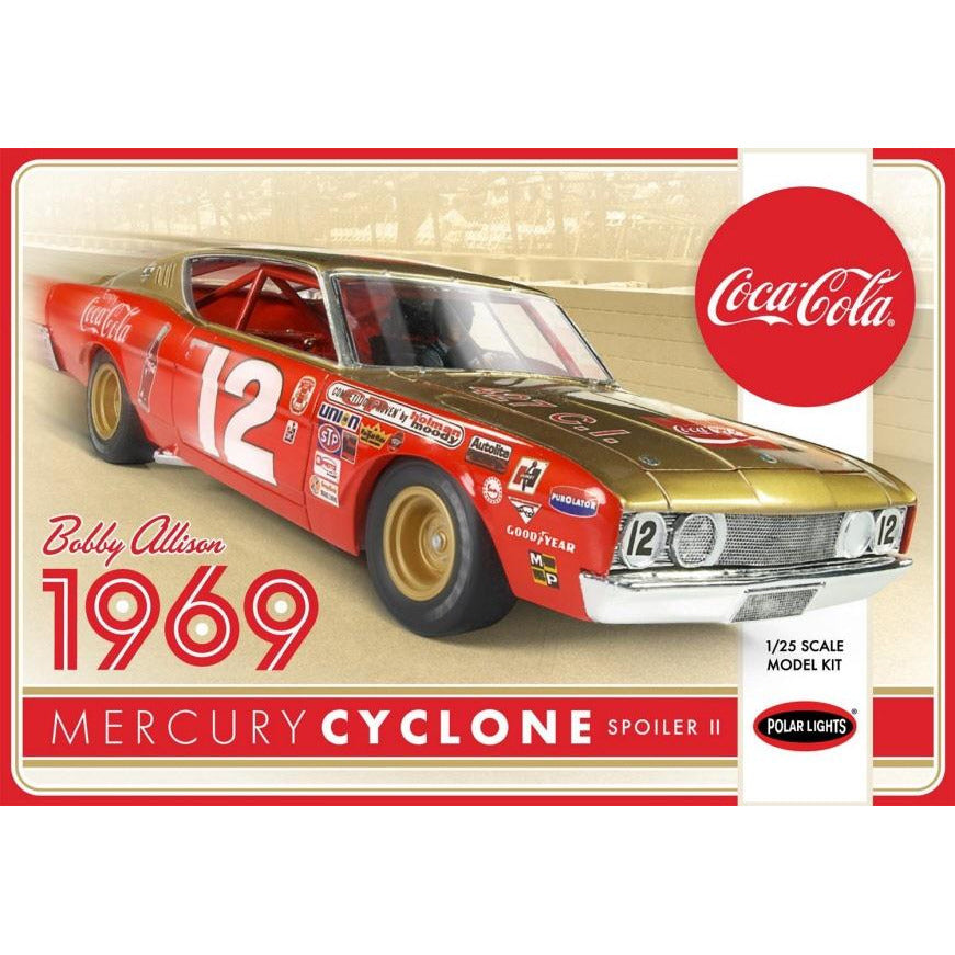 POLAR LIGHTS 1/25 Bobby Allison 1969 Coca Cola Mercury Cycl