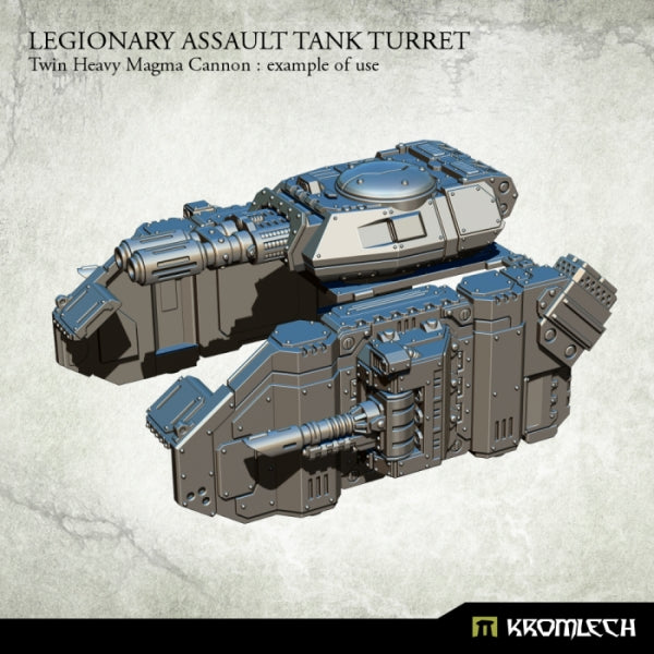 KROMLECH Legionary Assault Tank Turret: Twin Heavy Magma Ca