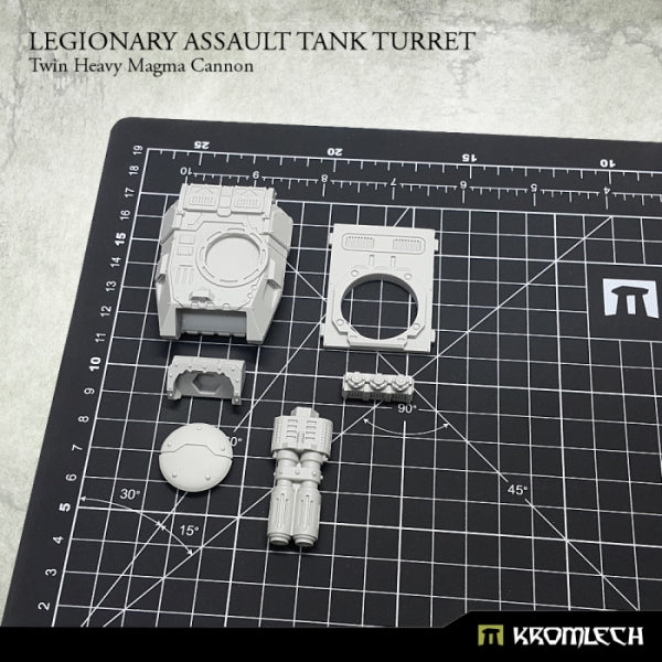 KROMLECH Legionary Assault Tank Turret: Twin Heavy Magma Ca