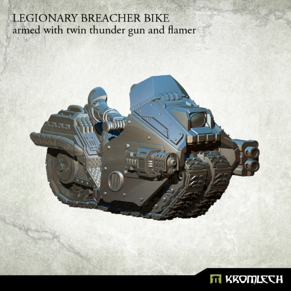 KROMLECH Legionary Breacher Bike (1) Armed with Twin Thunder Gun and Flamer