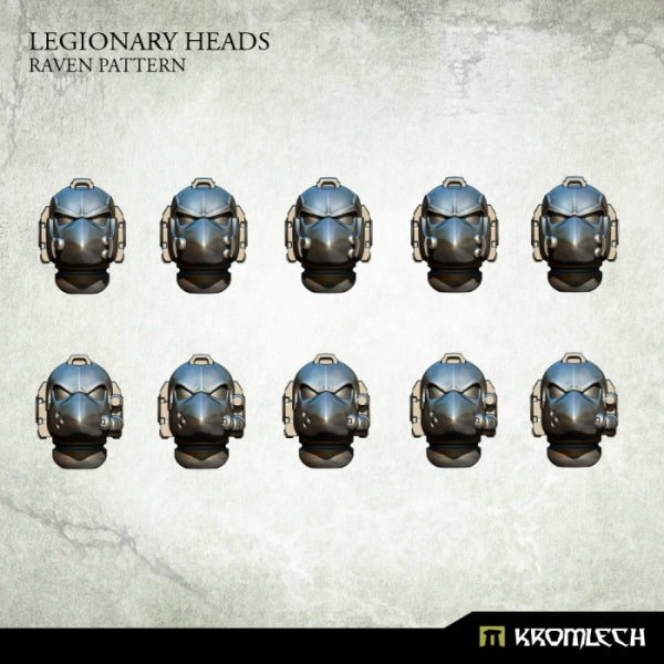 KROMLECH Legionary Heads: Raven Pattern (10)