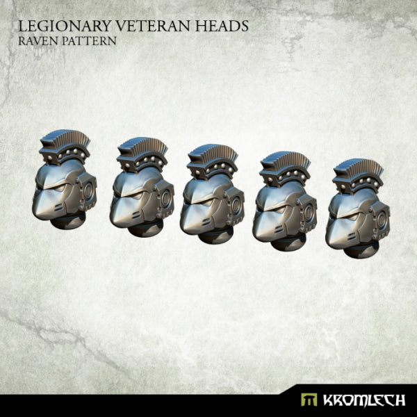 KROMLECH Legionary Veteran Heads: Raven Pattern (5)