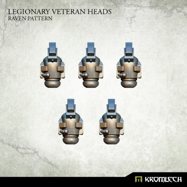 KROMLECH Legionary Veteran Heads: Raven Pattern (5)