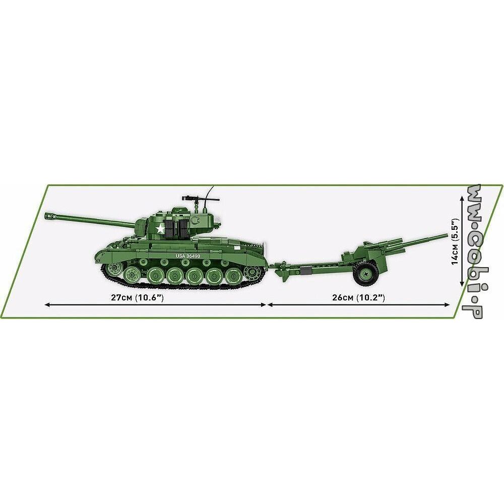 COBI WWII - M26 Pershing & 3-inch M5 1065 pcs