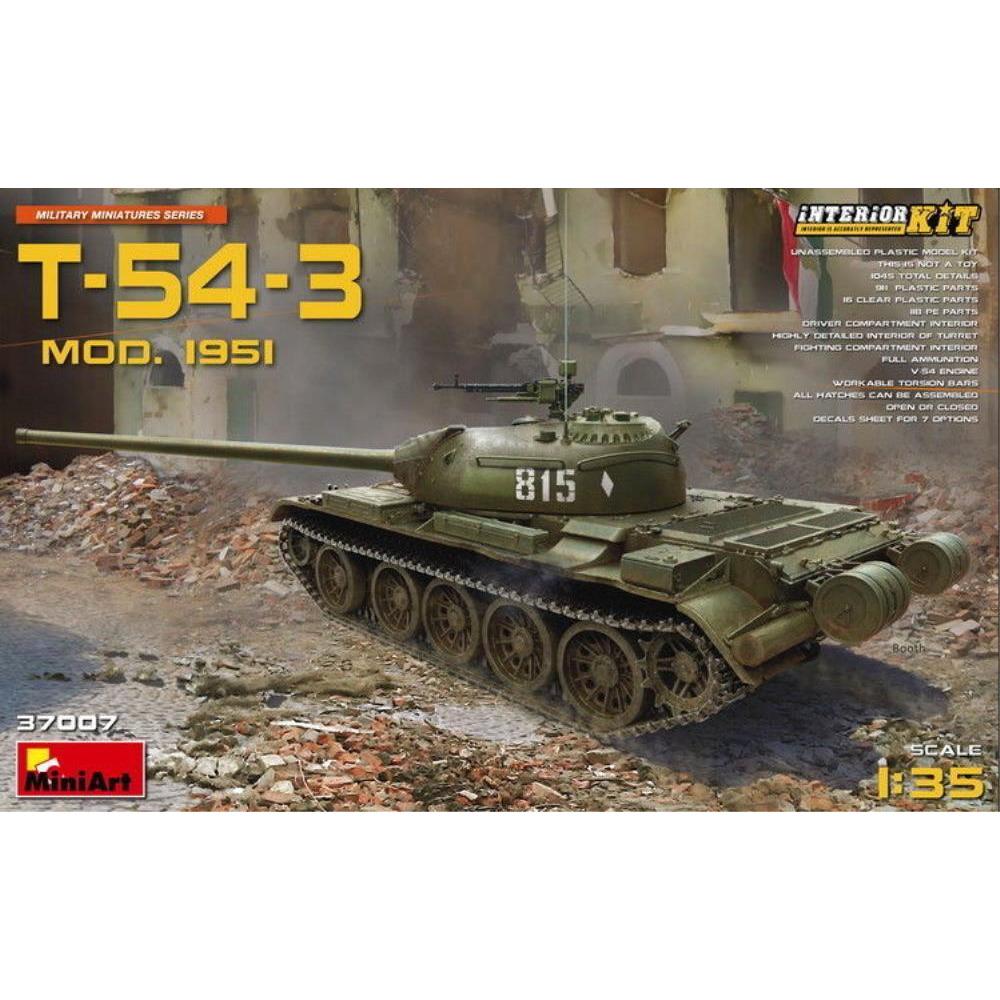 MINIART 1/35 T-54-3 Mod. 1951 Interior Kit