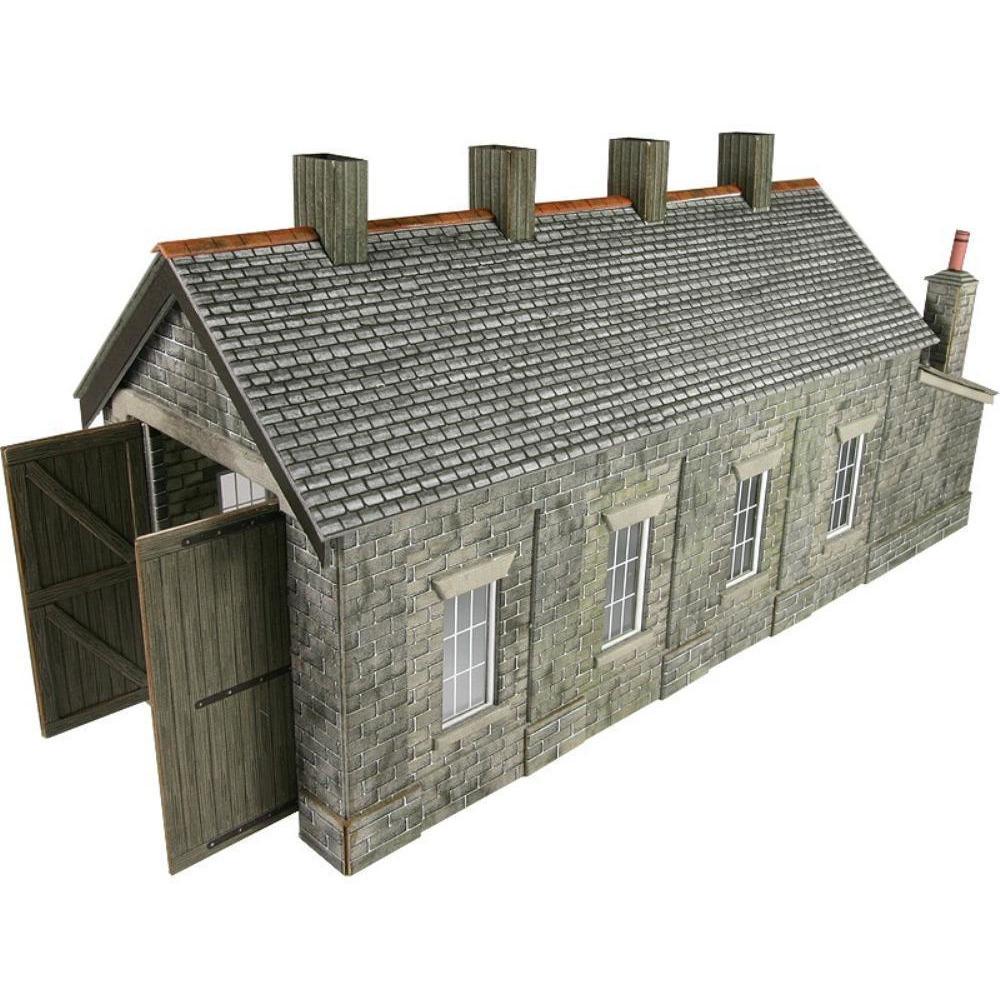 METCALFE OO/HO Stone Single Ttrack Engine Shed