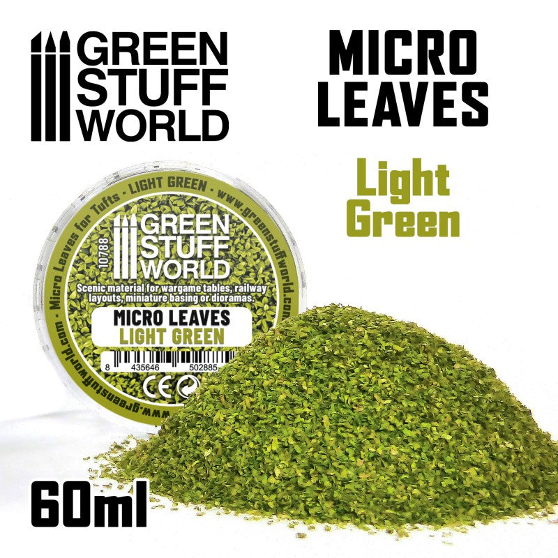 GREEN STUFF WORLD Micro Leaves - Light Green Mix