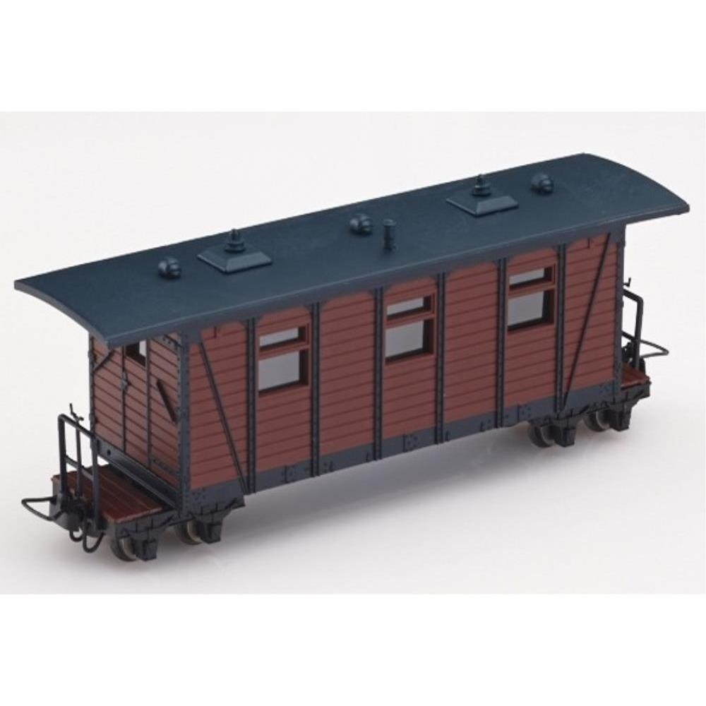 MINITRAINS OO9 German Trench Train Passenger Car Brown