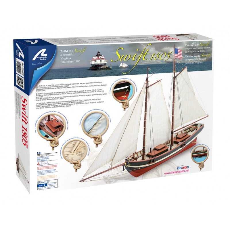 ARTESANIA LATINA 1/50 Swift Wooden Ship Model