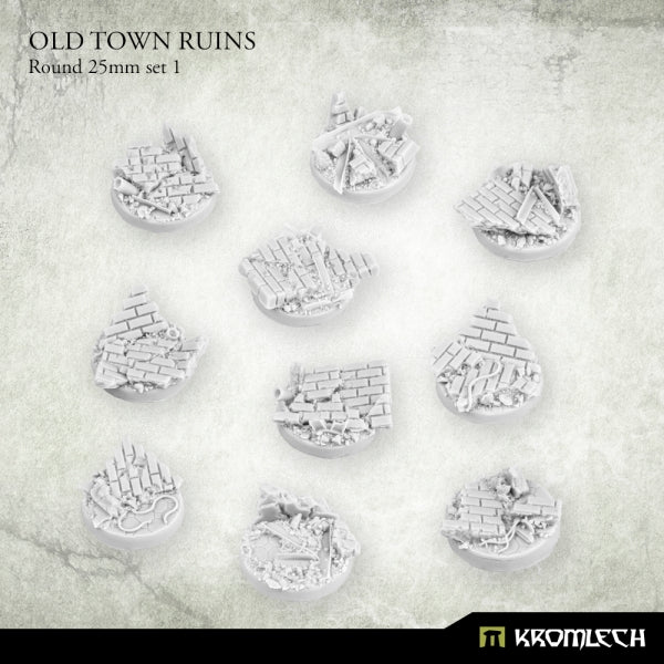 KROMLECH Old Town Ruins Round 25mm Set 1 (10)