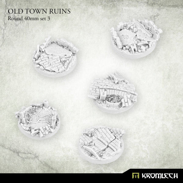 KROMLECH Old Town Ruins Round 40mm Set 3 (5)