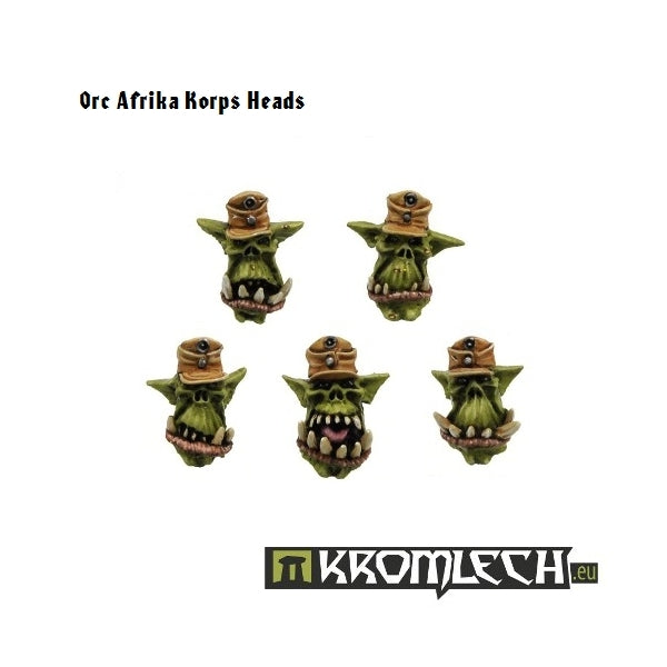 KROMLECH Orc "Afrika Korps Heads (10)