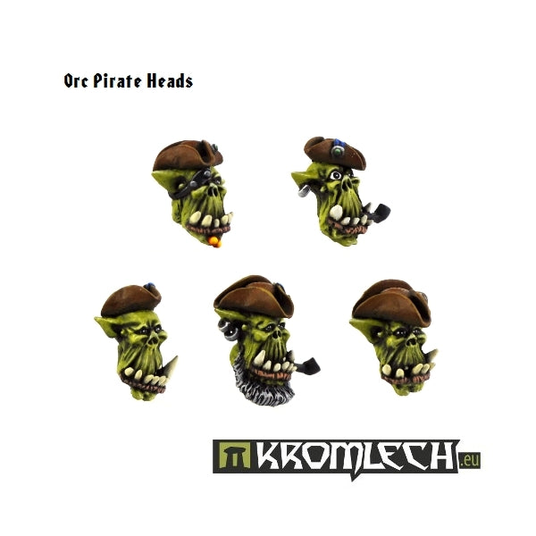 KROMLECH Orc Pirate Heads (10)