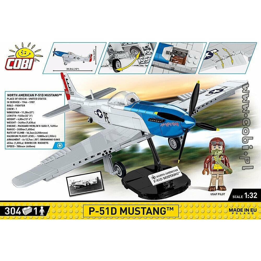 COBI WWII - P-51D Mustang 304 pcs