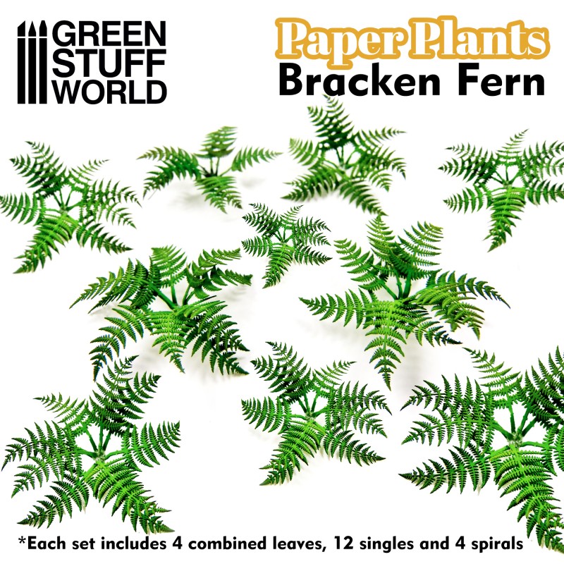 GREEN STUFF WORLD Paper Plants - Bracken Fern