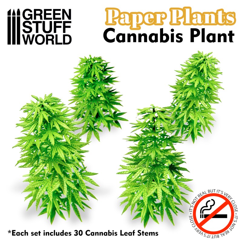 GREEN STUFF WORLD Paper Plants - Cannabis