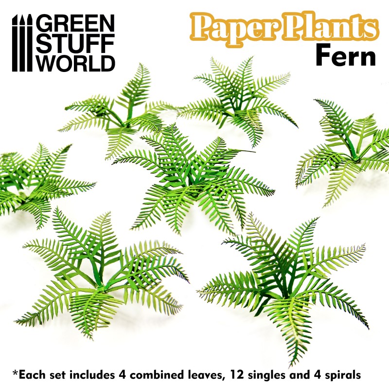 GREEN STUFF WORLD Paper Plants - Fern