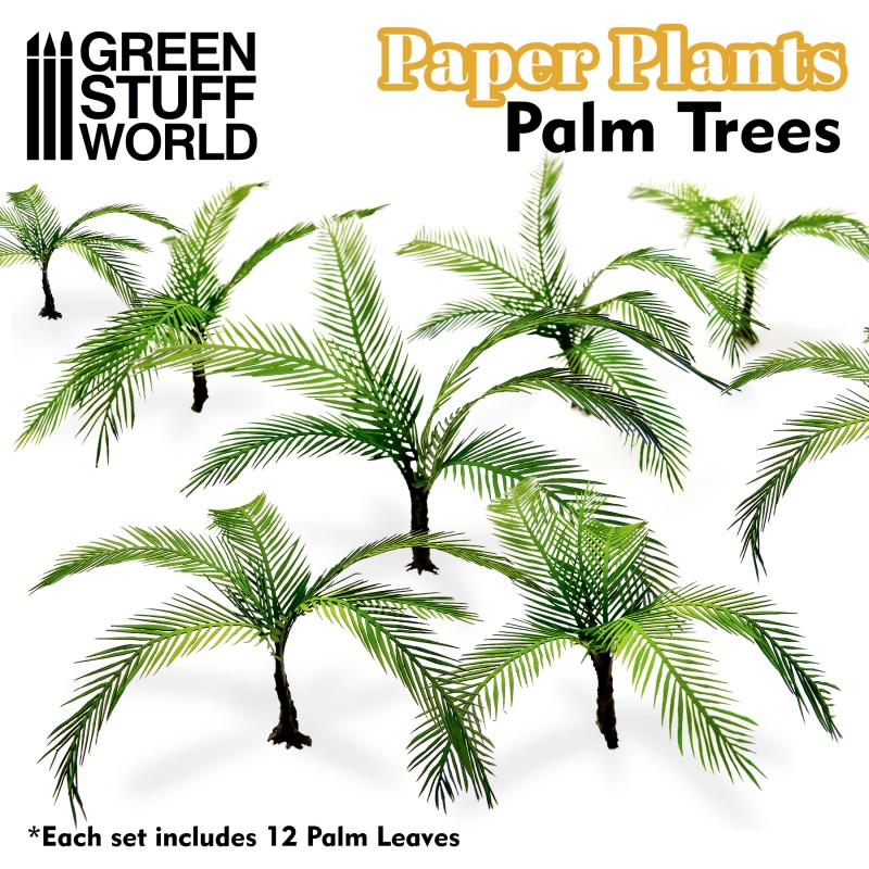 GREEN STUFF WORLD Paper Plants - Palm Trees