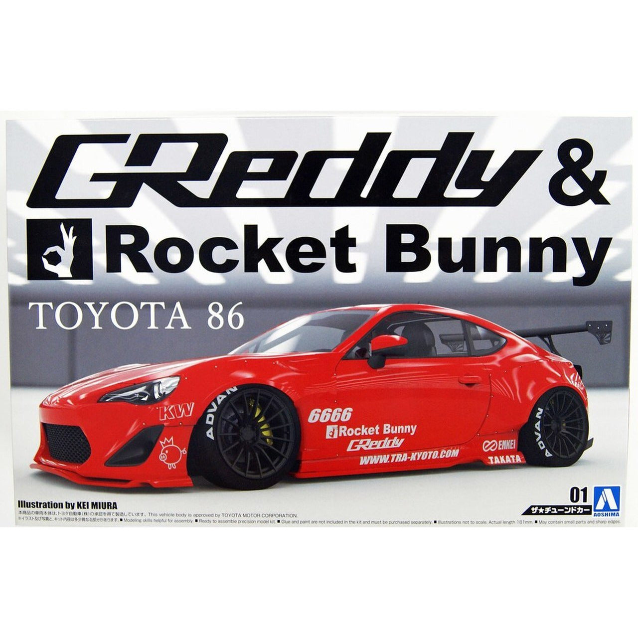 AOSHIMA 1/24 86 GReddy & Rocket Bunny Enkei