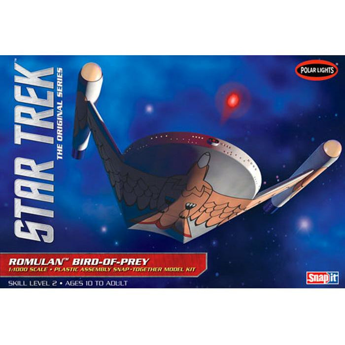 POLAR LIGHTS 1/1000 Star Trek Romulan Bird of Prey SNAP