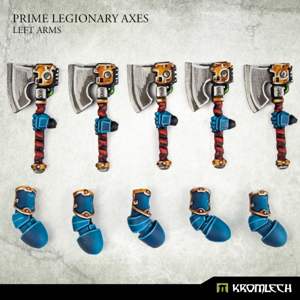 KROMLECH Prime Legionaries CCW Arms: Axes [Left] (5)