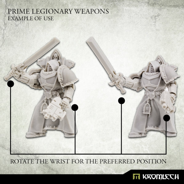 KROMLECH Prime Legionaries CCW Arms: Axes [Left] (5)