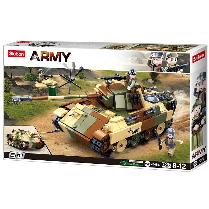 SLUBAN WWII Medium Tank 725pcs