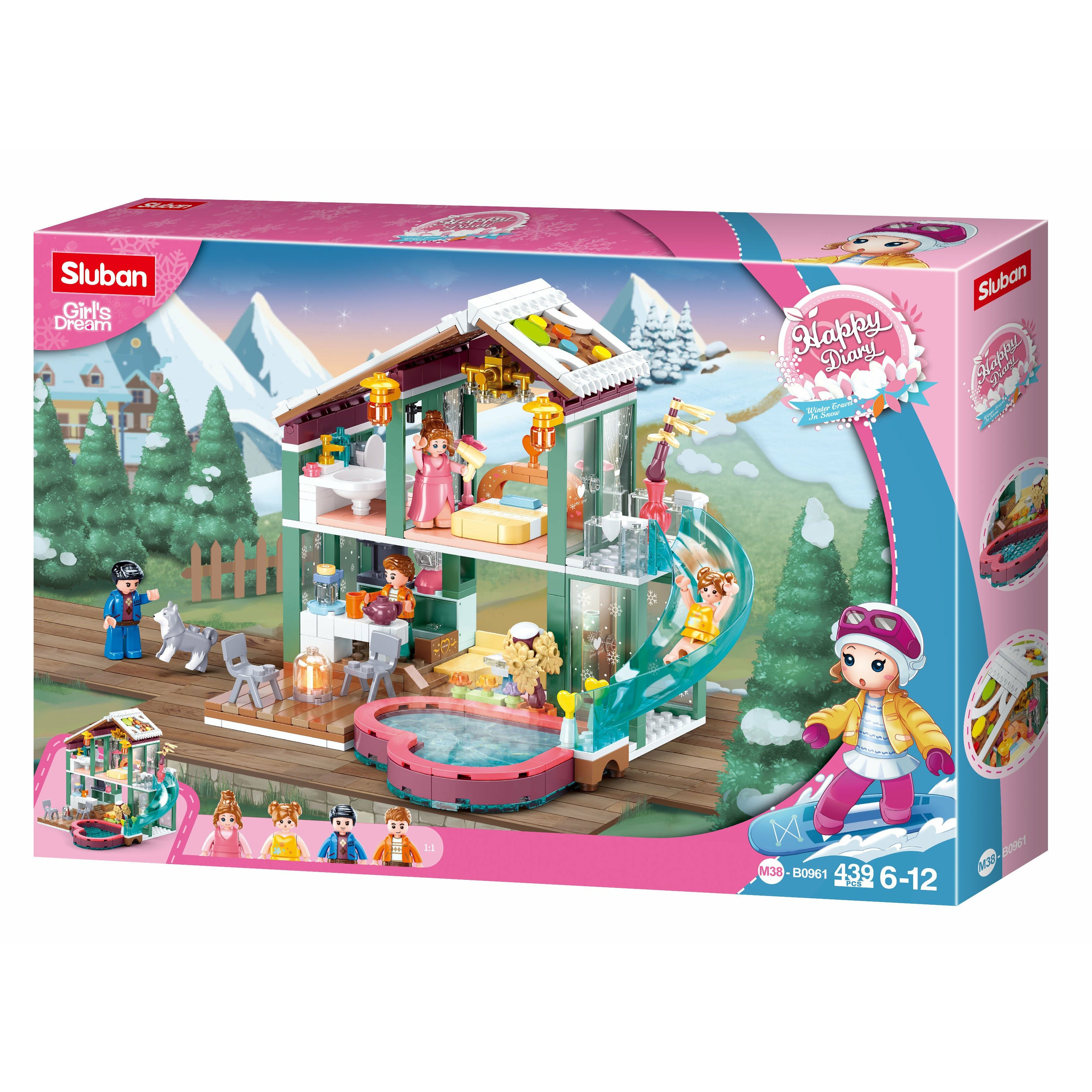 SLUBAN Girl's Dream Winter Resort 439pcs