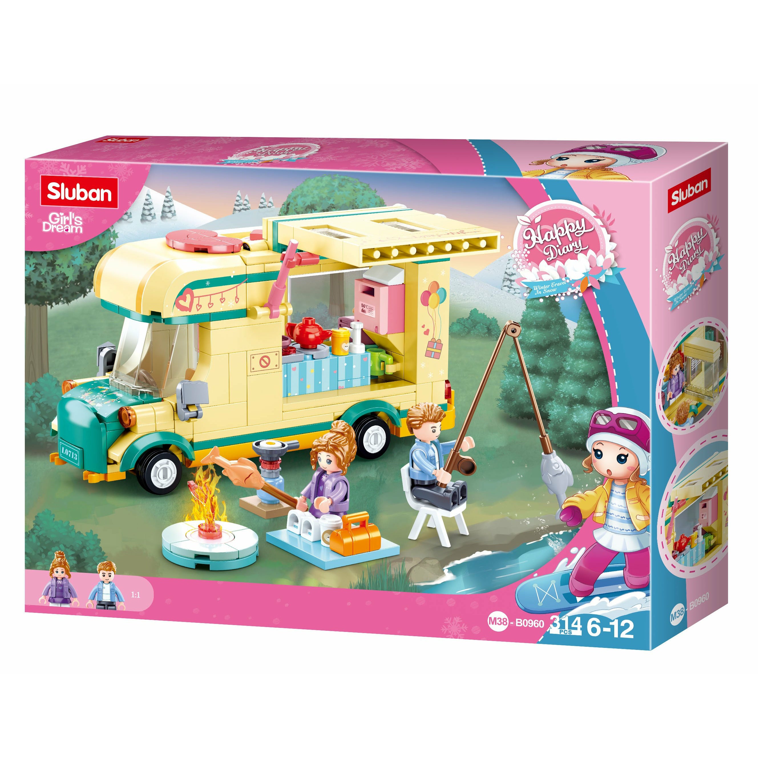 SLUBAN Girl's Dream Winter Caravanning 314pcs