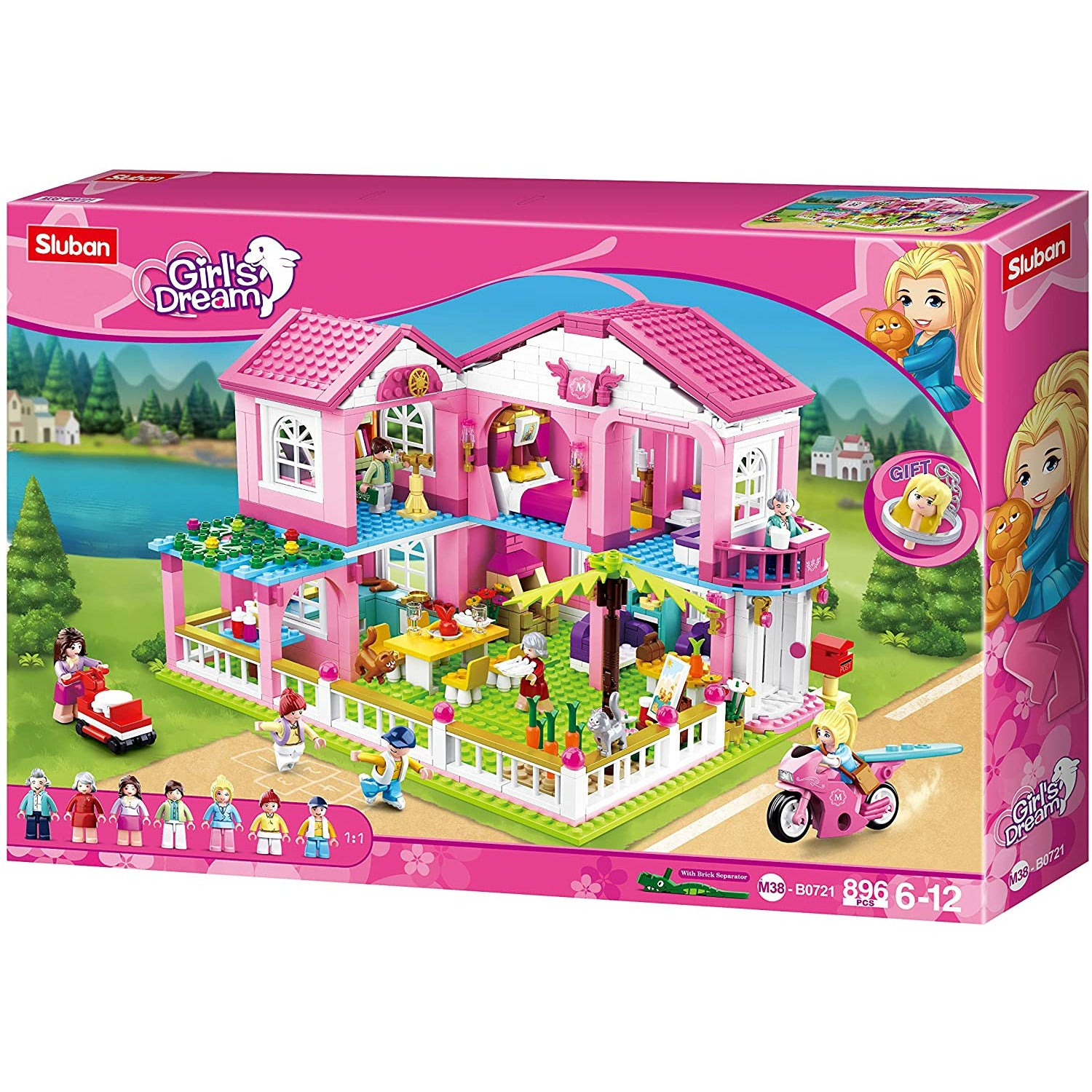 SLUBAN Girl's Dream Villa 896pcs