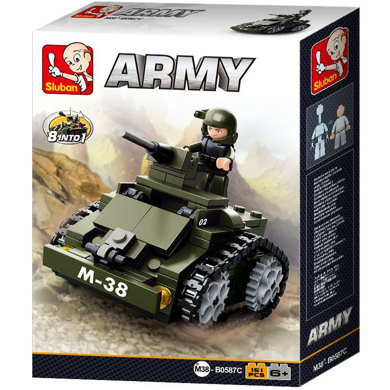 SLUBAN Army Armoured Car 151pcs