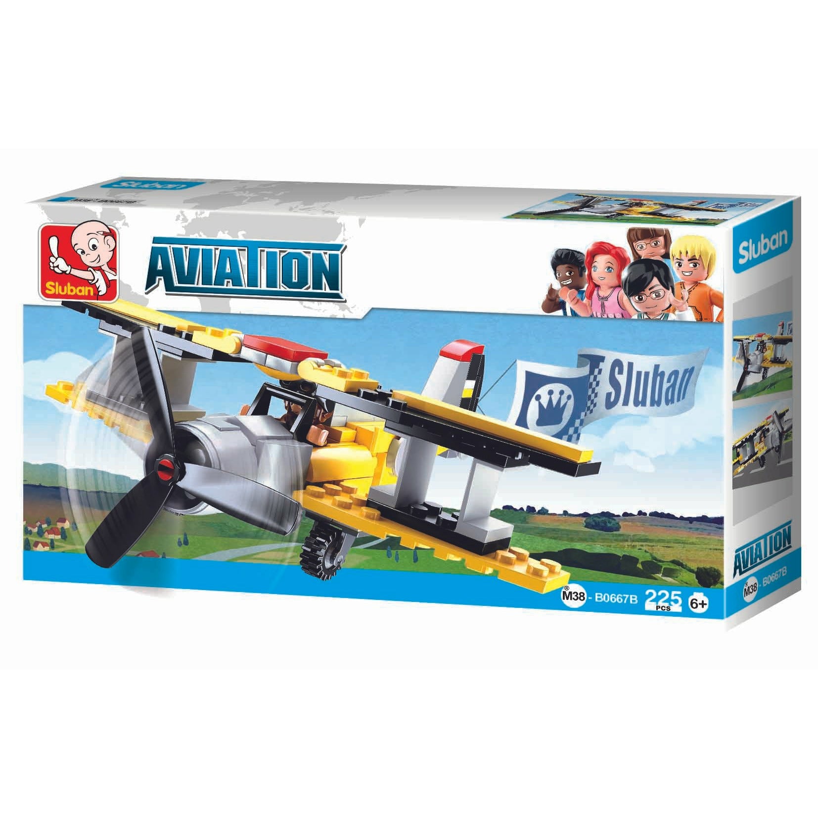 SLUBAN Aviation Biplane 120pcs