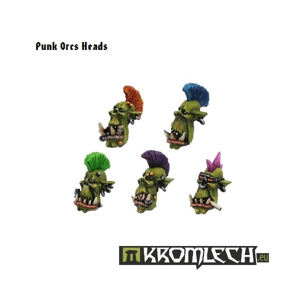 KROMLECH Punk Orcs Heads (10)