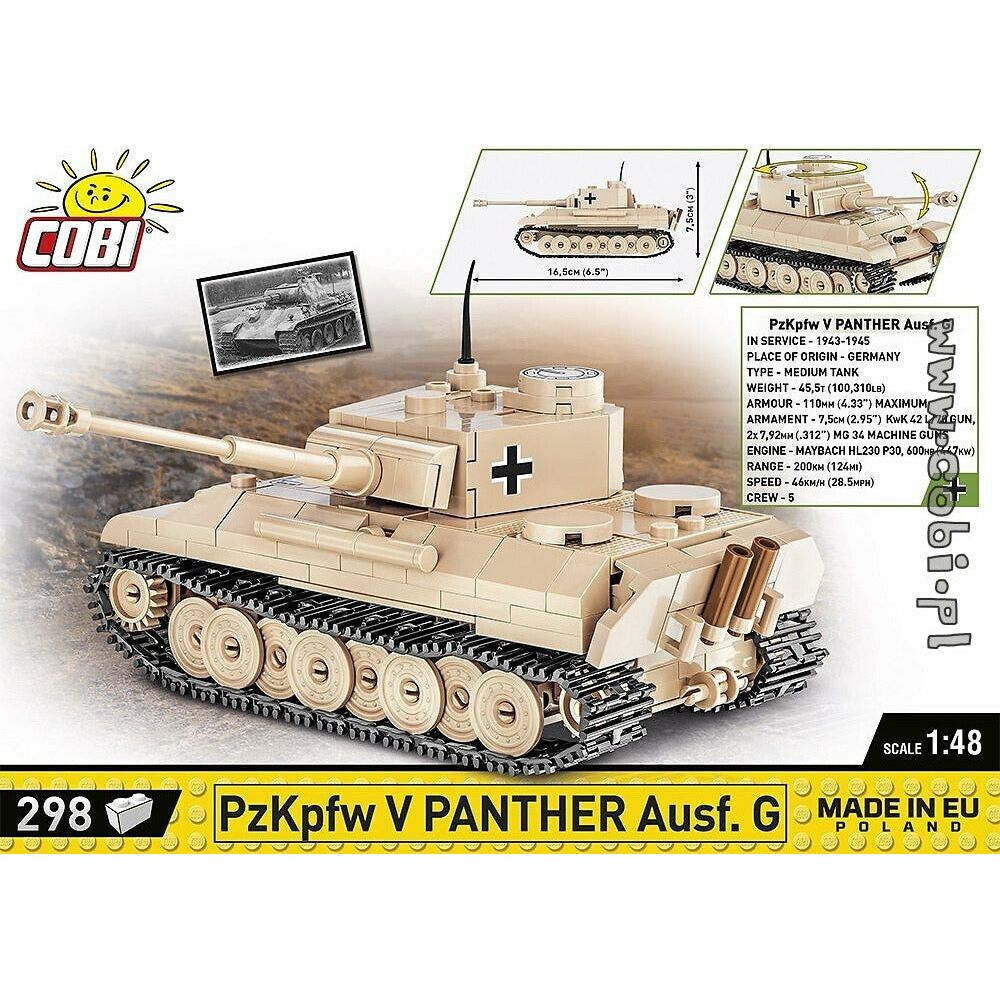 COBI WWII - Panzer v Panther Ausf.G 298 pcs