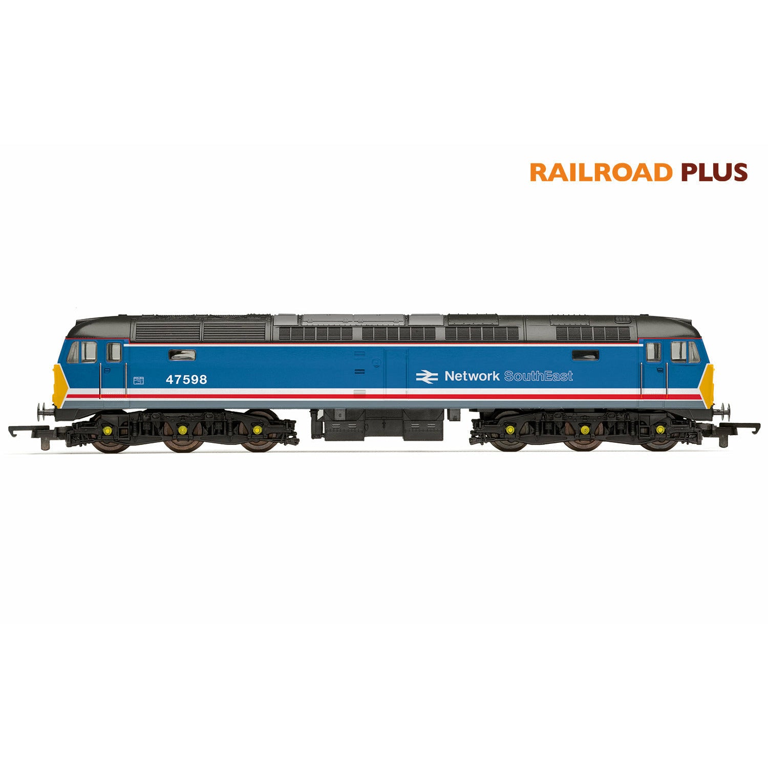 HORNBY OO Railroad Plus NSE, Class 47, Co-Co 47598 - Era 9