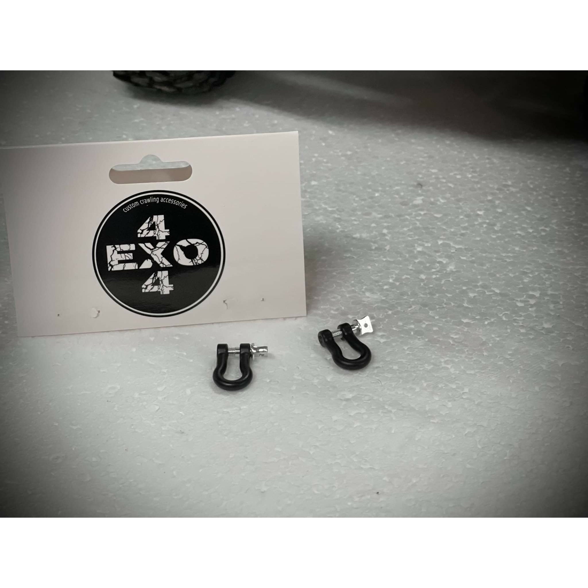 EXO 4X4 Black Shackles (1 Pair)