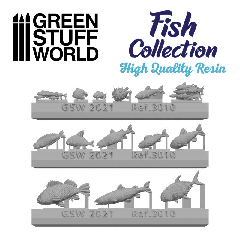 GREEN STUFF WORLD Resin Fish Collection