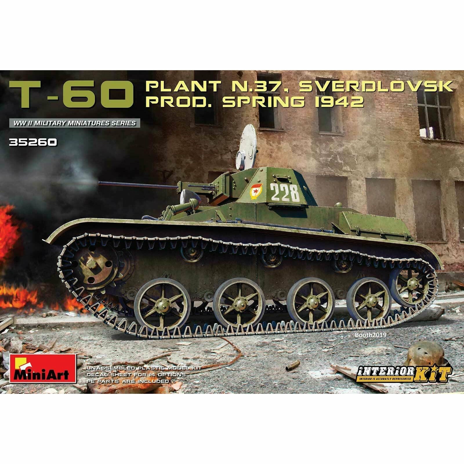 MINIART 1/35 T-60 (Plant No.37,Sverdlovsk) Prod.Spring 1942. Interior Kit